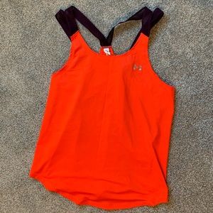 *Like New* Purple and orange under armour tank